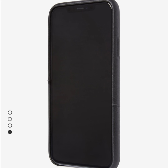 Decoded Black Leather Card Case iPhone 11 Pro Max - Picture 4 of 9